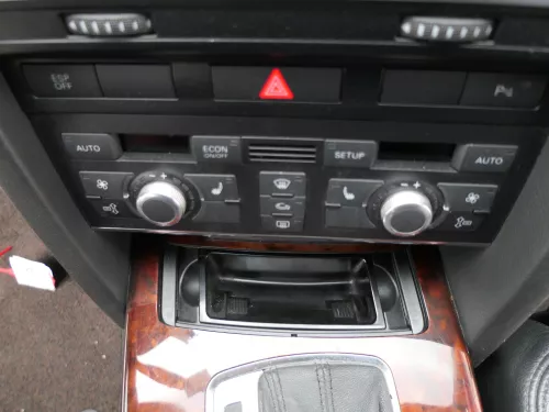 A6 4F Aschenbecher vorn Mitteltunnel Tunnel Becherhalter Verkleidung Holz Nussba (187039)