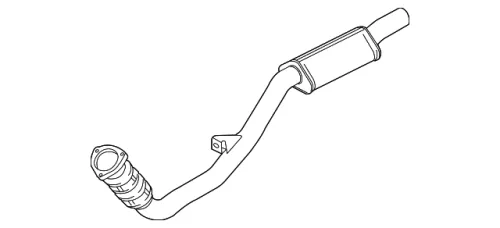 A6 4F Hosenrohr Abgasrohr Flexrohr Vorschalldämpfer 4F0253301L links Auspuff BVJ