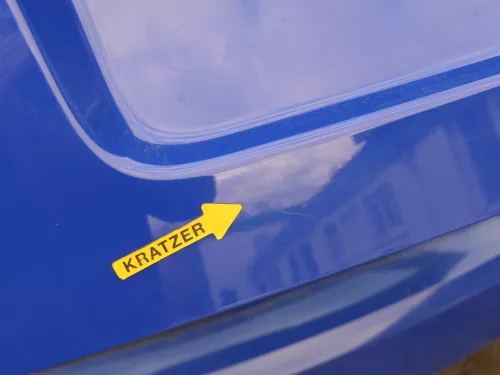 Skoda Fabia 5J Limousine Schrägheck Heckklappe hinten mit Scheibe blau LF5K (187232)