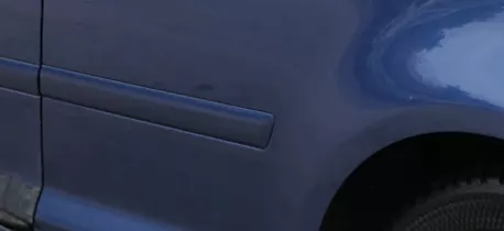 A3 8P 2/3Türer NUR Zierleiste Leiste Abdeckung hinten Seite links blau LZ5C