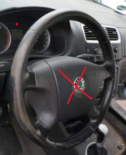 Skoda Fabia 5J Roomster Octavia 1Z Lenkrad 4-Speichen 1Z0419091F /N Leder