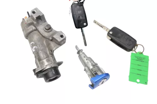 Skoda Roomster 5J Zündschloß Schloß Zündung 2x Schlüssel Funk 1x Türschloß Tür