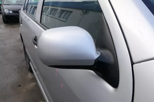 Skoda Fabia 6Y elektrisch Spiegel Außenspiegel rechts mit Glas grau silber LF7T