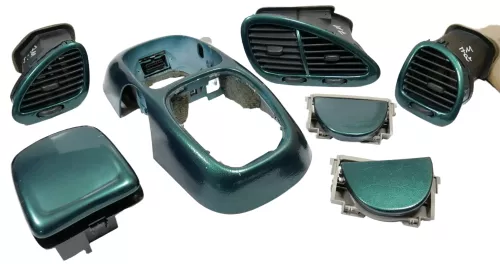 VW Sharan 7M Lüftungsdüse Düse Aschenbecher Dosenhalter Set lackiert LC6P