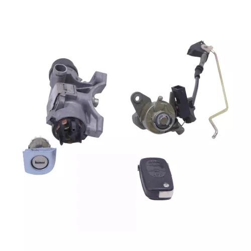 Audi A4 B6 8E 8H Cabrio Schloßsystem 1x Schlüssel Schloß Zündschloß Heckschloß (200417)