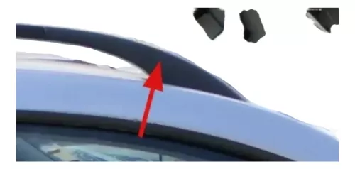 1x VW Golf 4 Kombi Dachreling Reling Dach schwarz NUR Abdeckung vorne rechts