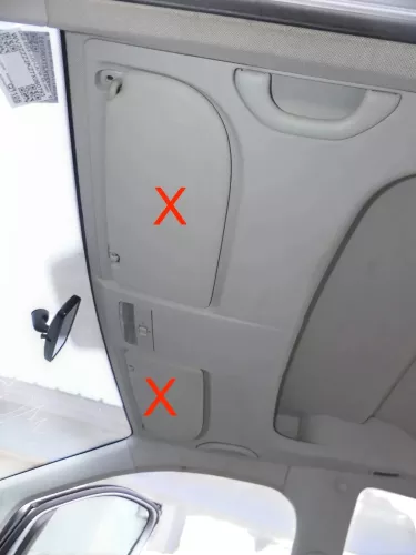 VW Caddy 2k Himmel Innenraum Decke Dachhimmel Dach oben grau vorne+ Staubehälter