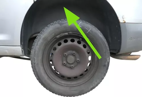 VW Caddy 2K SA Radhausschale Dämpfung Radhaus hinten links 2K0810971E